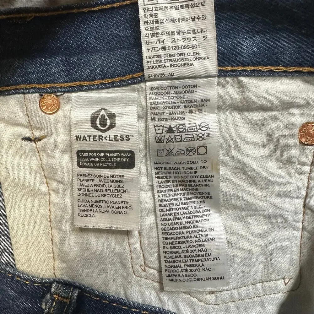 Levi's Straight Jeans Men's‎ Size 38x32 Blue Denim